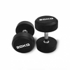 Arsenal Dumbbells Free Weight Rubber Coated Cast Iron Black Dumbbell for Exercises