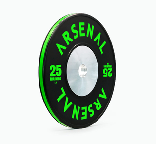 Arsenal Black Training IWF Stripe Bumper Plates-25-55LB