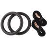 Arsenal Plastic Multi-Use Exercise Gymnastics Rings with Adjustable Straps for Fitness, CrossFit