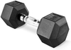 Arsenal PVC Encased Hex Dumbbell in Pairs or Single, Premium Hand Weight with Metal Handle for Strength Training, Resistance Training, Build Muscle and Full Body Workout