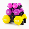 Plastic Coated Weight Lifting Dumbbells Neoprene Dumbbell Anti-Slip Workout Dumbbell