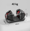 Arsenal Adjustable Dumbbells Set with Anti-Slip Metal Handle for Exercise & Fitness Fast Adjust Weight